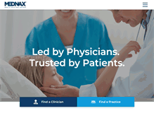 Tablet Screenshot of mednax.com
